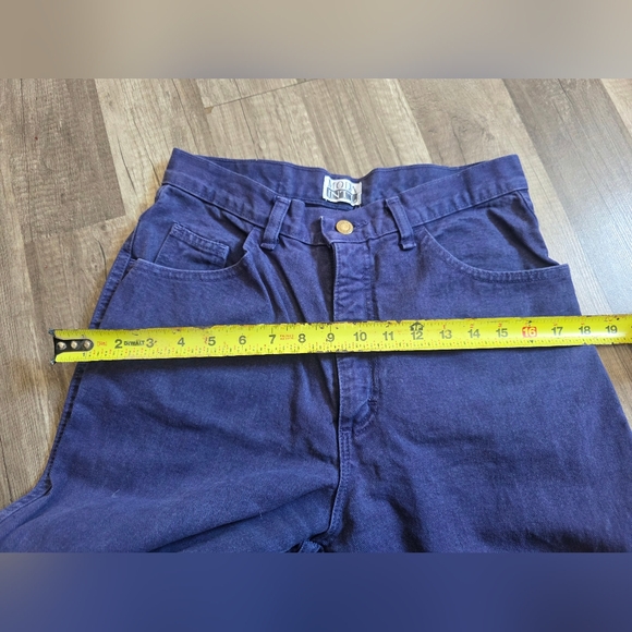 VINTAGE 90s MODA INTL momcore Jeans Purple Blue Relaxed Fit Y2K Classy Preppy - Picture 6 of 13